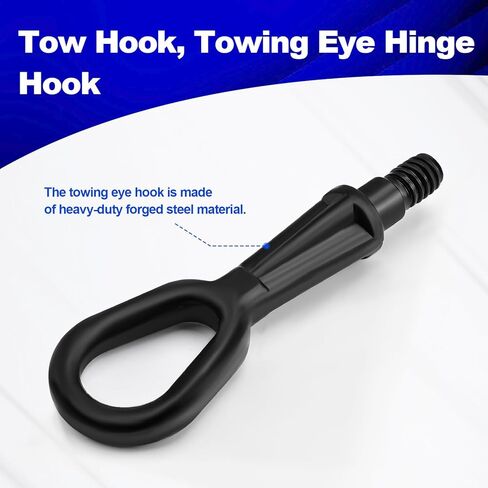 Tow Hook Towing Eye Hinge Hook Compatible with BMW 1 3 5 7 X5 X3 Series E60 E61 E65 E70 E87 E90 E91 Part Numbers 72158266616 72157070643 in Saudi Arabia