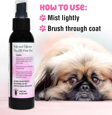 Deodorizing Pet Spray, Coconut Bliss, Premium Dog Grooming Finishing Spritz Cologne & Perfume, Coat Detangler, Conditioner, Glossifier, and Refresher - Cruelty-Free Natural Ingredients in Saudi Arabia