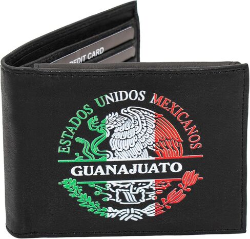 Guanajuato Men printed Mexico States real Leather Wallet Cartera Estados Billetera in Saudi Arabia