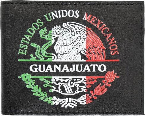 Guanajuato Men printed Mexico States real Leather Wallet Cartera Estados Billetera in Saudi Arabia