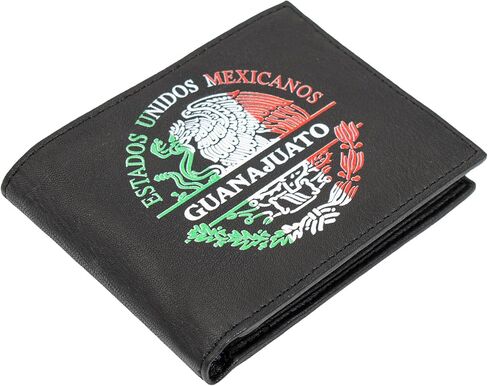 Guanajuato Men printed Mexico States real Leather Wallet Cartera Estados Billetera in Saudi Arabia