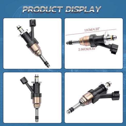 FJ1217 Fuel Injector Set of 8 - Compatible with 2014-2018 Chevy Silverado 1500/2500 5.3L V8 & 4.3L V6, GMC Sierra 1500 5.3L V8 & 4.3L V6 - Replaces 12668390 12672368 0507307218 in Kuwait