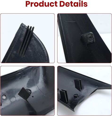 Door Mirror Arm Cover Shell Housing Black For Freightliner Cascadia 2018 2019 2020 2021 2022 2023 2024 (Pair) in Kuwait