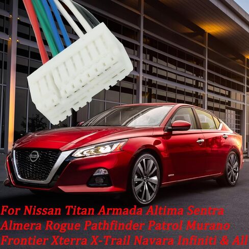 Power Window Master Control Door Lock Switch Assembly Harness Connector Pigtail for Nissan Titan Armada Altima Sentra Rogue Pathfinder Patrol Murano Frontier Infiniti OE# 25401-3TA5A in Saudi Arabia