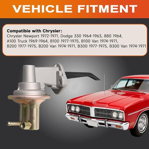M6866 Mechanical Fuel Pump SP1011MP Fit for Chrysler Newport 1971 1972 Dodge 330 1963 1964 A100 Truck 1964-1969 in Kuwait