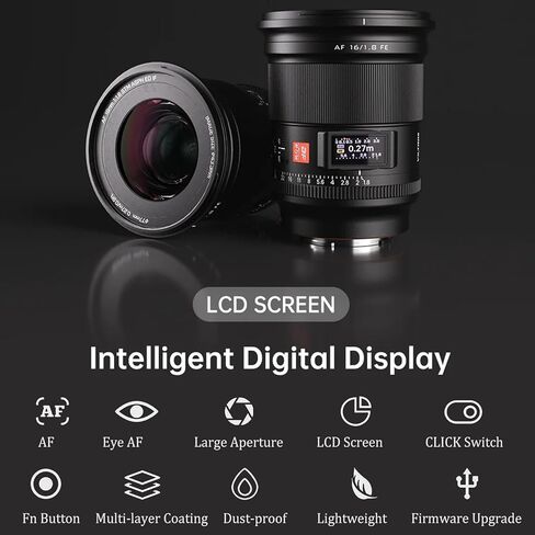 VILTROX EF-M 33mm f/1.4 F1.4 EOS M-Mount Autofocus APS-C Prime Lens Dual Aperture for Canon M-Mount M10 M100 M200 M3 M5 M50 M50II M6 M6II in Saudi Arabia