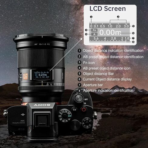 VILTROX EF-M 33mm f/1.4 F1.4 EOS M-Mount Autofocus APS-C Prime Lens Dual Aperture for Canon M-Mount M10 M100 M200 M3 M5 M50 M50II M6 M6II in Saudi Arabia