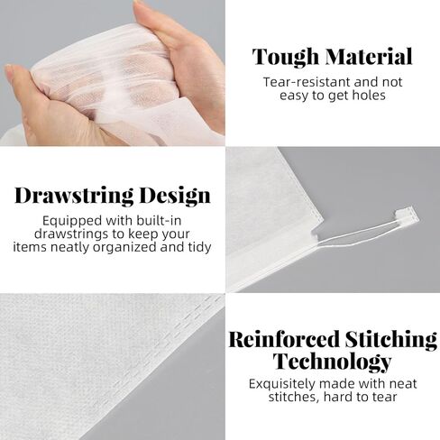 12 Pcs Dust Bags for Handbags,15.8×19.3’’Non Woven Fabric Handbags Storage,Dust Covers With Drawstring for Purse Travel Shoe in Kuwait