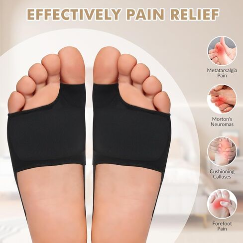 Ball of Foot Cushions for Women - Wide Metatarsal Pads for Morton's Neuroma, Metatarsalgia - Gel Foot Pads in Saudi Arabia