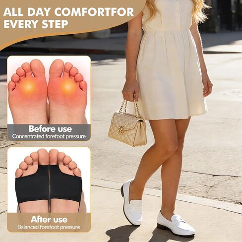 Ball of Foot Cushions for Women - Wide Metatarsal Pads for Morton's Neuroma, Metatarsalgia - Gel Foot Pads in Saudi Arabia