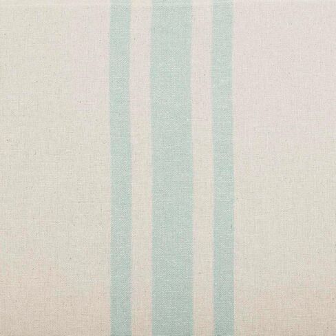 VHC Brands Grain Sack Aqua Blue Stripe Coastal Farmhouse Kitchen Curtain Valance 16x60 in Saudi Arabia