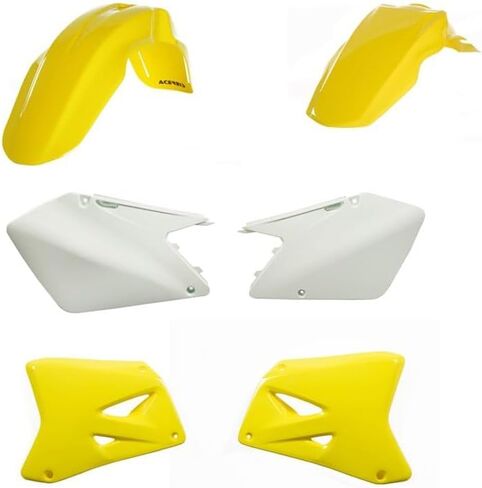 Acerbis Plastic Kit For Suzuki RM125 (2003-2007), RM250 (2003-2008) - white in Saudi Arabia
