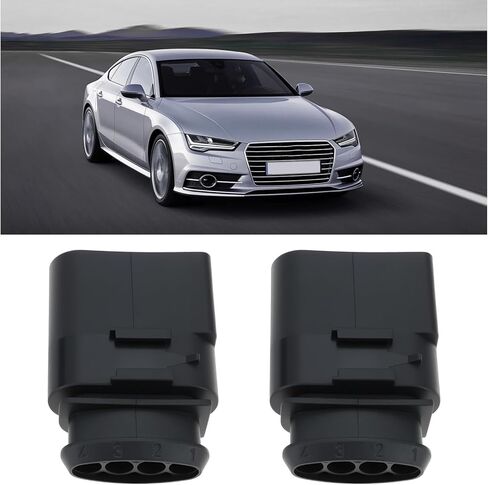 2 قطعة 4 دبوس أجهزة استشعار السيارة ذكر طقم توصيل 1J0973824 متوافق مع VW متوافق مع أودي in Saudi Arabia