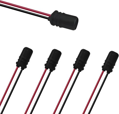 5PCS 194 T10 Bulb Socket with Wire Pigtail, 158 161 168 175 License Plate Light Extension Harness Plugs Connectors Wiring Sockets, Turn Signal Tail Light Fog Light Bulb Socket (Plum Blossom Base) in Kuwait