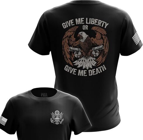 Patriotic American Flag Men’s T-Shirt | Heavyweight Classic Fit Short Sleeve Shirt in Saudi Arabia