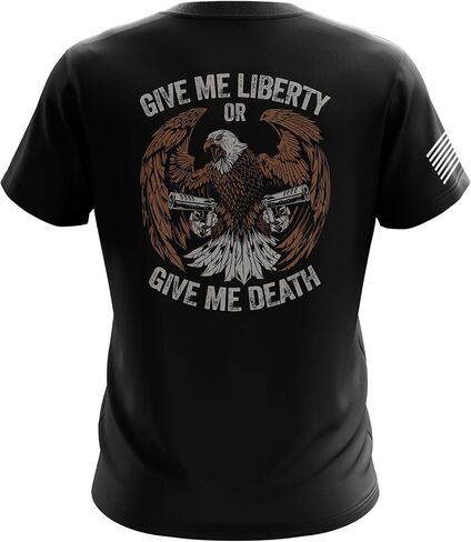 Patriotic American Flag Men’s T-Shirt | Heavyweight Classic Fit Short Sleeve Shirt in Saudi Arabia