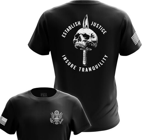Patriotic American Flag Men’s T-Shirt | Heavyweight Classic Fit Short Sleeve Shirt in Saudi Arabia