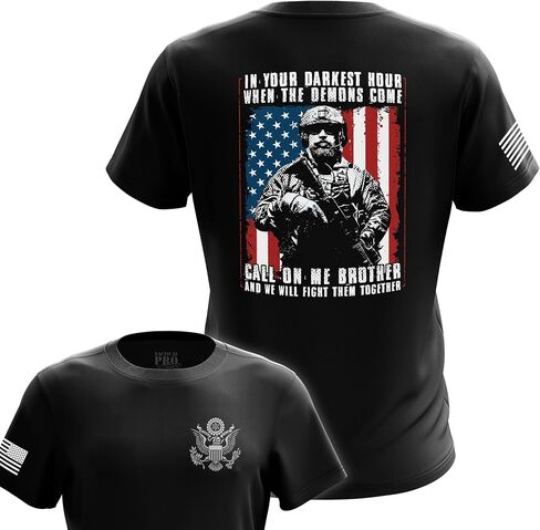 Patriotic American Flag Men’s T-Shirt | Heavyweight Classic Fit Short Sleeve Shirt in Saudi Arabia