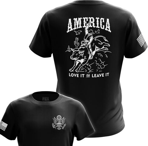 Patriotic American Flag Men’s T-Shirt | Heavyweight Classic Fit Short Sleeve Shirt in Saudi Arabia