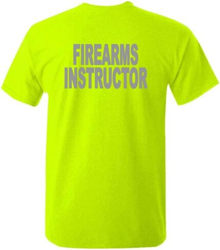Cold Harbor Firearms Instructor High Visibility Cotton Unisex T-Shirt Mens Womens Staff Security Police Hi Vis Safety Tee in Saudi Arabia