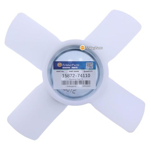 FridayParts Cooling Fan 15872-74110 1587274110 Compatible for Kubota Engine D722 Tractor BX1880 BX2200 BX2360 in Saudi Arabia