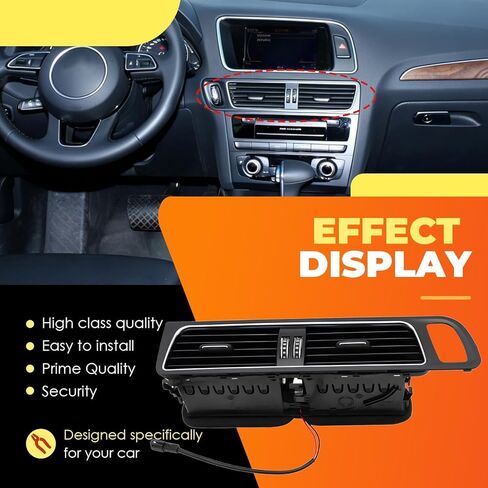 8R1820951L Car Front AC Vent Grille Outlet Panel Compatible with Q5 2009-2017 Dashboard Vent 8R1820951GWVF in Saudi Arabia