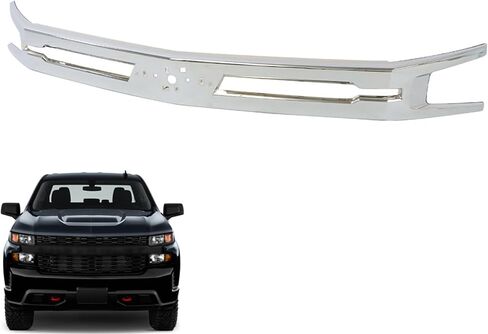 Front Upper Bumper Grille Chrome Grill Trim Replacement for Silverado 2019 2020 2021 in Saudi Arabia