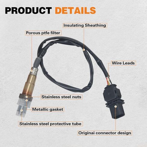 2 قطعة مستشعر O2 المنبع والمصب لـ Elantra 2011-2014 L4-2.0.OE #234-5083 234-4550 in Kuwait