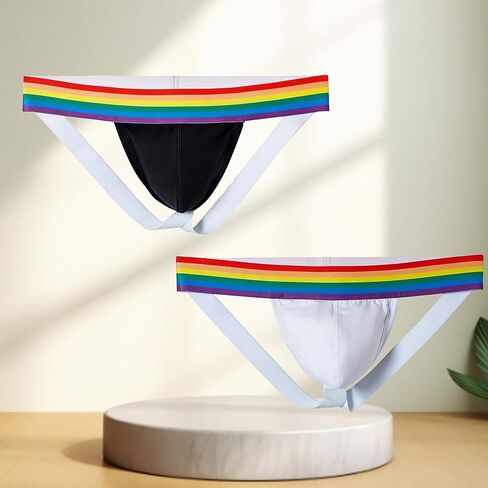 Mens Jockstrap for Men Underwear Mesh Breathable Athletic Supporter Thong G-String For Gym, Training, Running in Saudi Arabia