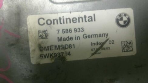 Engine ECM Control Module Fits 07-10 Compatible with BMW 135i 335i 535i 7 586 933 7586933 in Saudi Arabia