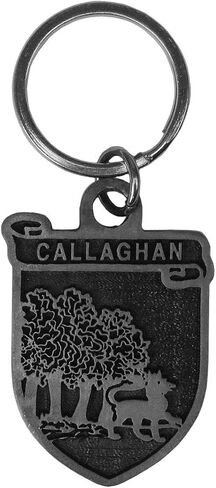 Callaghan Irish Family Coat of Arms Pewter Key Chain/Key Ring in Saudi Arabia