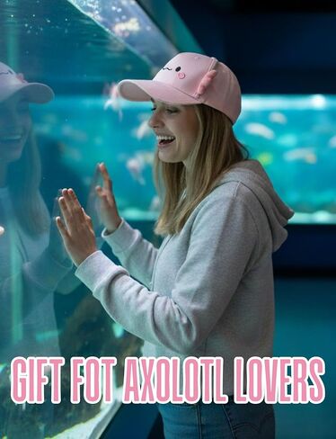 InnoBeta Axolotl Gifts Stuff Hat for Women, Teens, Adjustable Cap for Axolotls Lover for Birthday, Christmas Pink in Saudi Arabia