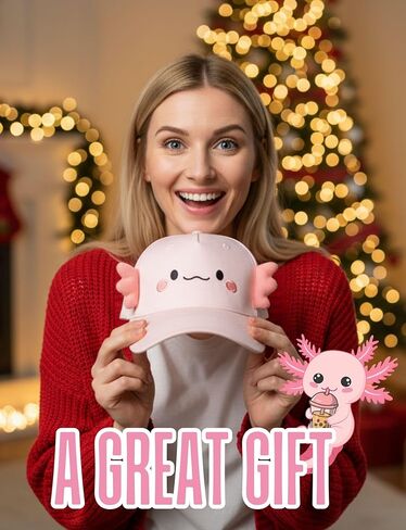 InnoBeta Axolotl Gifts Stuff Hat for Women, Teens, Adjustable Cap for Axolotls Lover for Birthday, Christmas Pink in Saudi Arabia