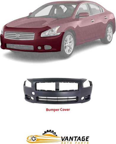 Front Bumper Cover Compatible with Nissan Maxima 2009-2014 | Direct Replacement | Primed | 620229N00H | NI1000258 in Kuwait