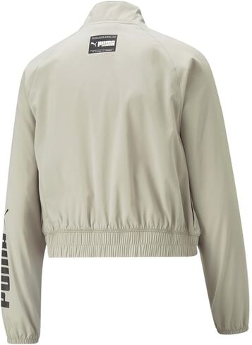 PUMA Womens Fit Woven Fashion Jacket Training Athletic Outerwear Casual - Beige in Saudi Arabia
