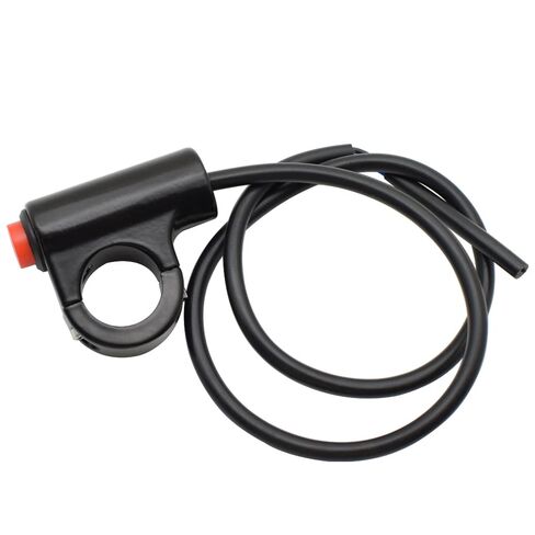 7/8" Motorcycle Handle Bar Mount Hazard Flash Button Switch Warning Light ON-Off Handlebar Switches Red Button Aluinum Alloy DC12V in Saudi Arabia