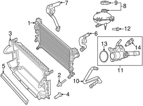 موبار 68315257AA - خرطوم خزان سائل تبريد المحرك in Kuwait