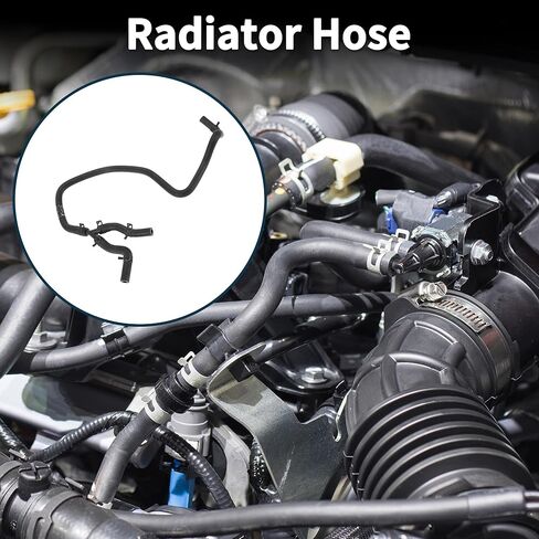 Radiator Hose Heater Hose Radiator Outlet Hose Pipe No.PCH502341 for Land Rover for Range Rover 4.4 V8 2002-2009 Rubber Coolant Pipe Black 1 Pc in Kuwait