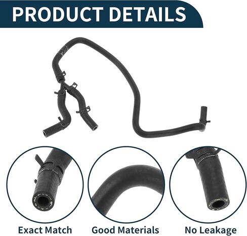 Radiator Hose Heater Hose Radiator Outlet Hose Pipe No.PCH502341 for Land Rover for Range Rover 4.4 V8 2002-2009 Rubber Coolant Pipe Black 1 Pc in Kuwait