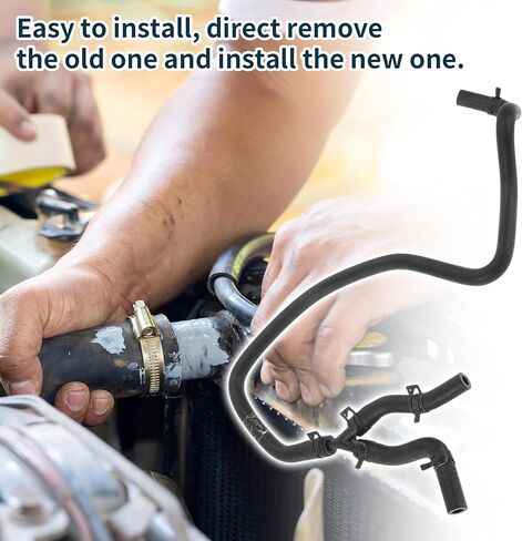 Radiator Hose Heater Hose Radiator Outlet Hose Pipe No.PCH502341 for Land Rover for Range Rover 4.4 V8 2002-2009 Rubber Coolant Pipe Black 1 Pc in Kuwait