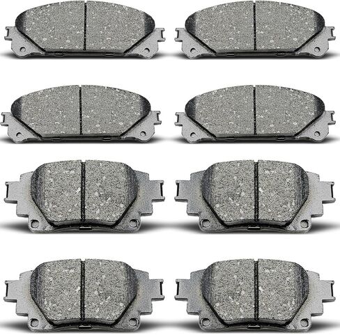 D1324 D2305 8pcs Front Rear Ceramic Brake Pads Sets Fit For 2022-2023 For Lexus NX350/For NX350h/For NX450h+,2021-2023 For Toyota RAV4 Prime/For Sienna,2020-2022 For Highlander in Saudi Arabia