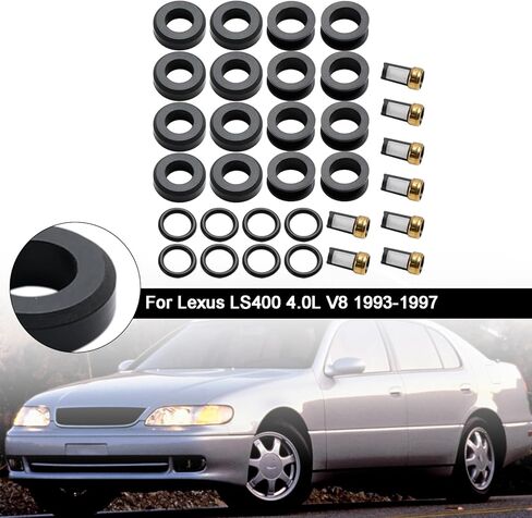 8 قطعة مجموعات إصلاح حاقن الوقود يصلح لكزس LS400 4.0L V8 1993-1997,SC400 4.0L V8 1992-1997 #23250-50020, 842-12136, 1955005560, 23209-50020, FJ525, 2325050020, 2320950020 in Saudi Arabia