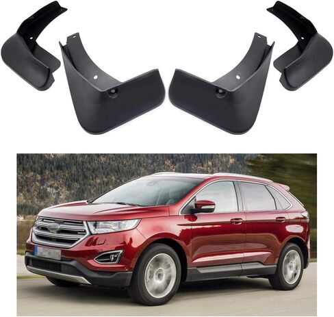 واقيات الطين، واقيات الطين، واقيات الطين، المصدات المتوافقة مع 2015-2024 Ford Edge SE/SEL/التيتانيوم، طقم واقي الطين 4 قطع، أسود in Saudi Arabia