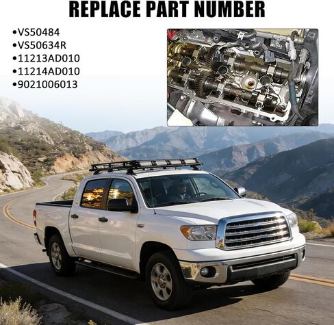 2 Pcs Valve Cover Gasket Set Compatible with Toyota Vehicle Tacoma 4Runner FJ Cruiser Tundra 4.0L V6, Replaces# VS50634R, VS50484, 11213AD010, 11214AD010 in Saudi Arabia