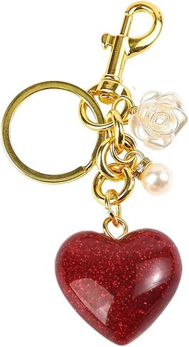 Cute Key Chain for Women, Heart-shaped Bag Charms for Bag Accessories, Perfect Bag Charms for Women in Saudi Arabia
