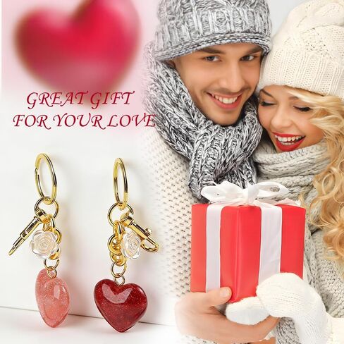 Cute Key Chain for Women, Heart-shaped Bag Charms for Bag Accessories, Perfect Bag Charms for Women in Saudi Arabia