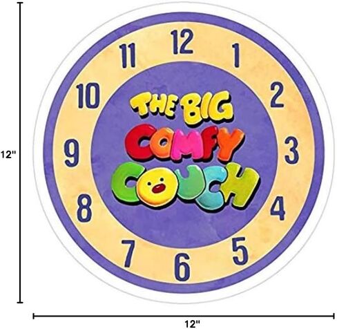 The Big Comfy Couch Clock and Decal Sticker - Graphic for Auto, Wall, Laptop, Cell, Truck Windows and Cars in Saudi Arabia