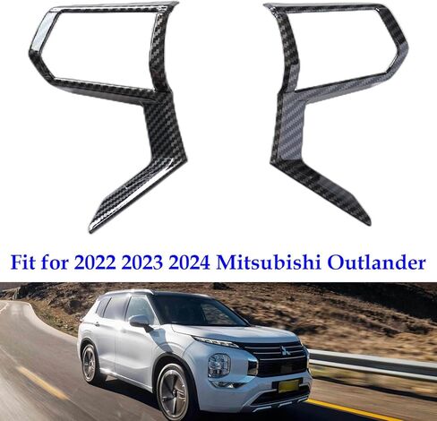 for Mitsubishi Outlander Accessories Steering Wheel Trim Interior Decaration for Mitsubishi Outlander 2022 2023 2024 2025(carbon fiber) in Kuwait