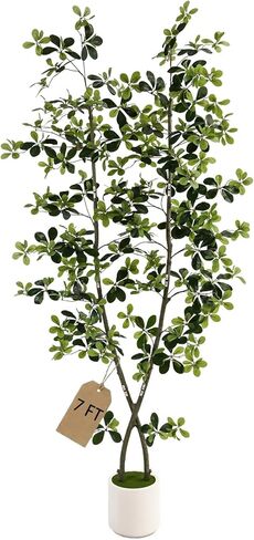 7ft Fake Olive Tree Artificial Indoor,Artificial Olive Tree with Pot,Large Olive Branches,for Home Office House Living Room Decor. in Saudi Arabia
