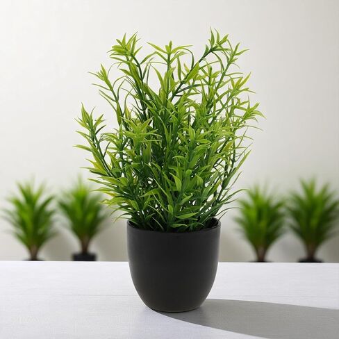1 Pcs Artificial Plants Artificial Plant Plastic Green 4x4x19cm in Saudi Arabia